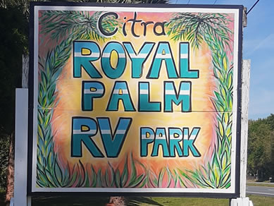 Citra Royal Palm RV Park in Ocala Florida